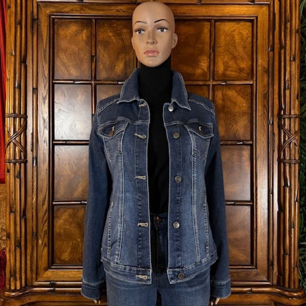 Riders by Lee Indigo Stretch Denim Jacket - Picture 2 of 14
